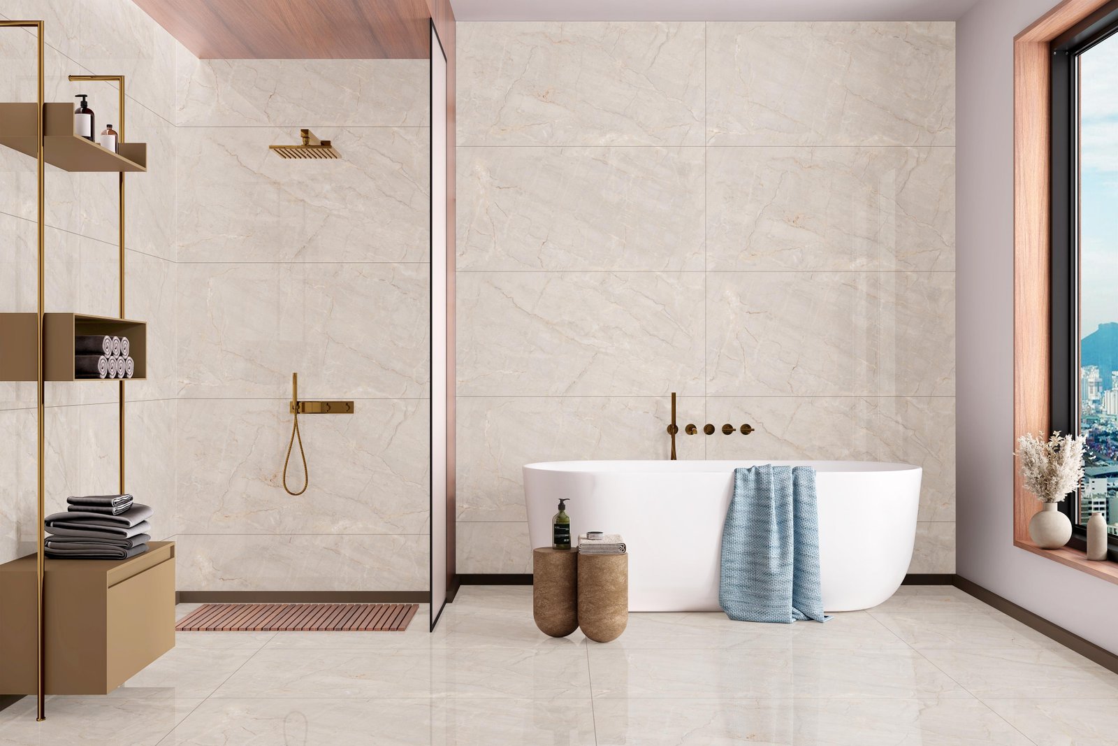 Team discussing blueprints